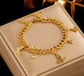 Bella butterfly charm bracelet