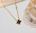 Black diamond necklace