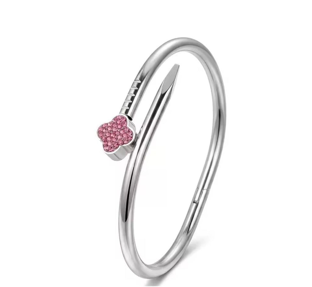 Flower sparkle bangle