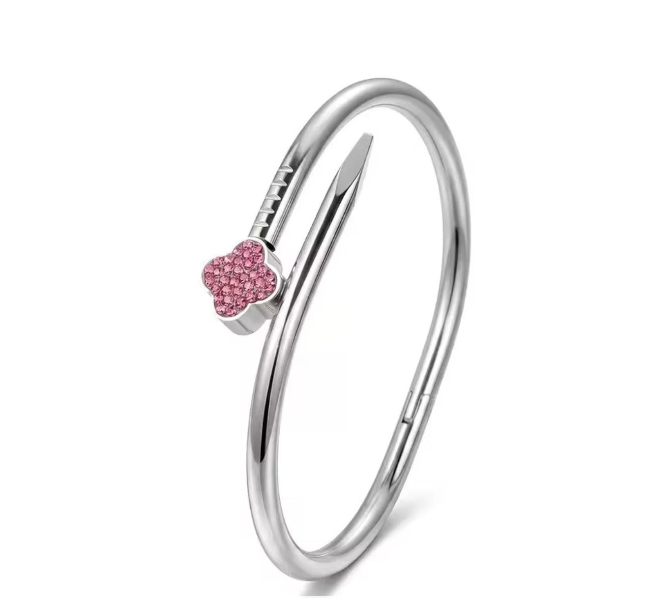Flower sparkle bangle