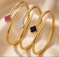 Flower sparkle bangle