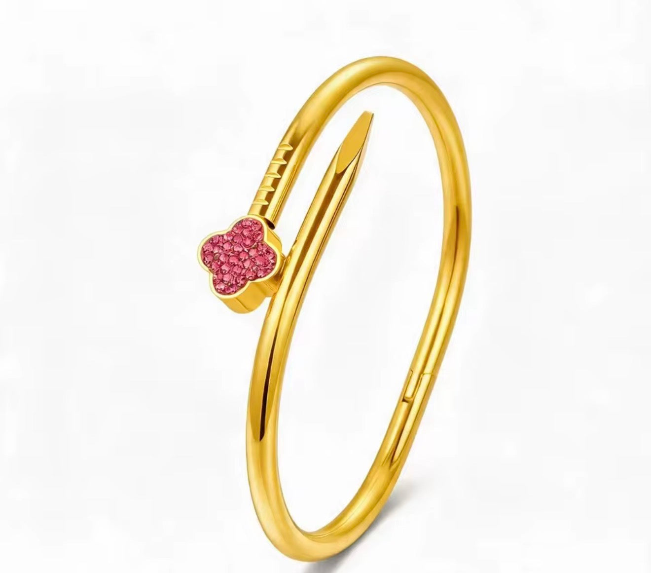 Flower sparkle bangle