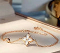 White diamond gold bracelet