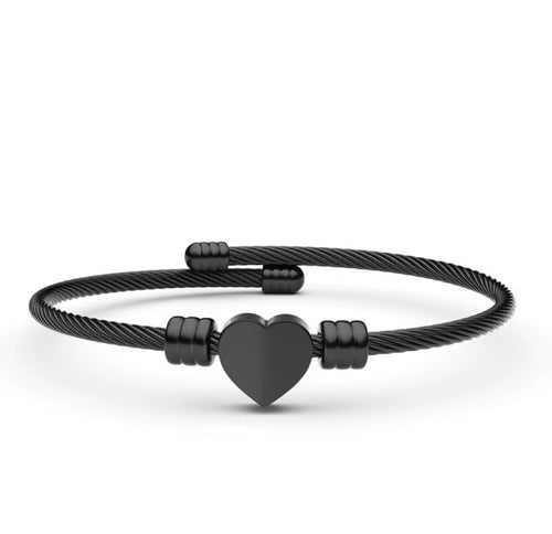 ajustable isla heart bangle