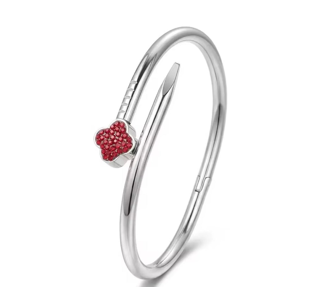 Flower sparkle bangle