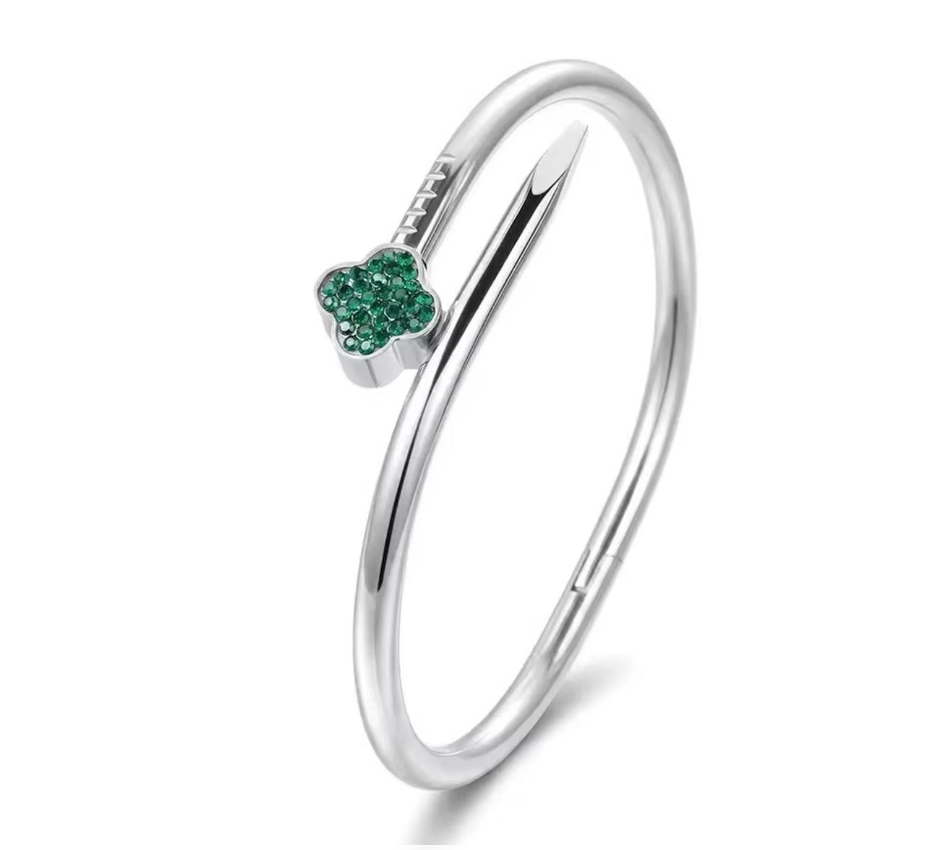 Flower sparkle bangle