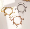Double charm lv bracelet
