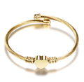ajustable isla heart bangle
