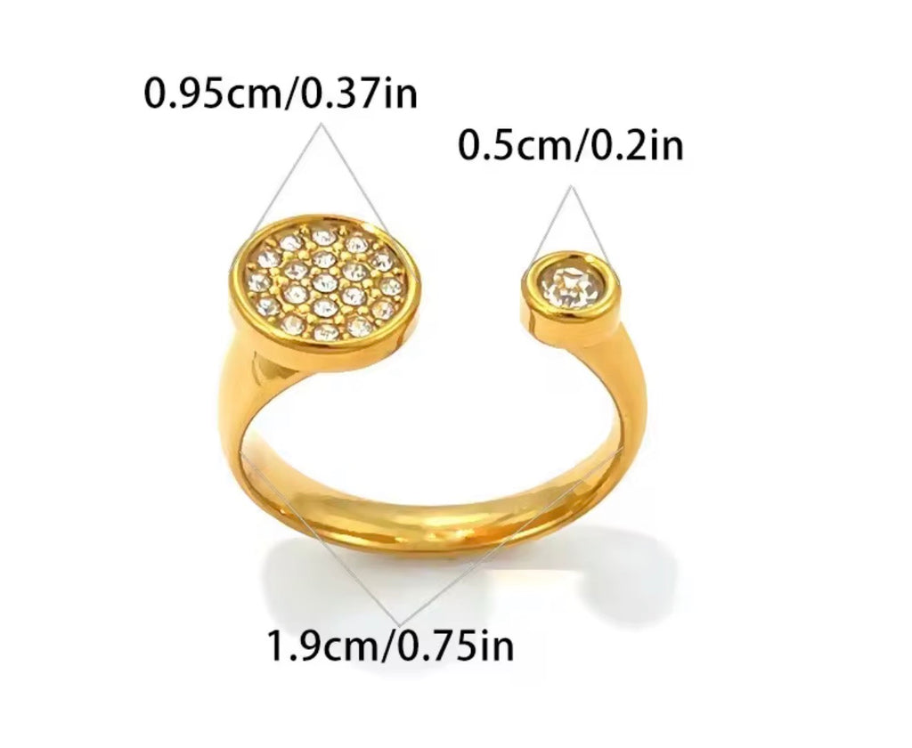 Glam ajustable ring