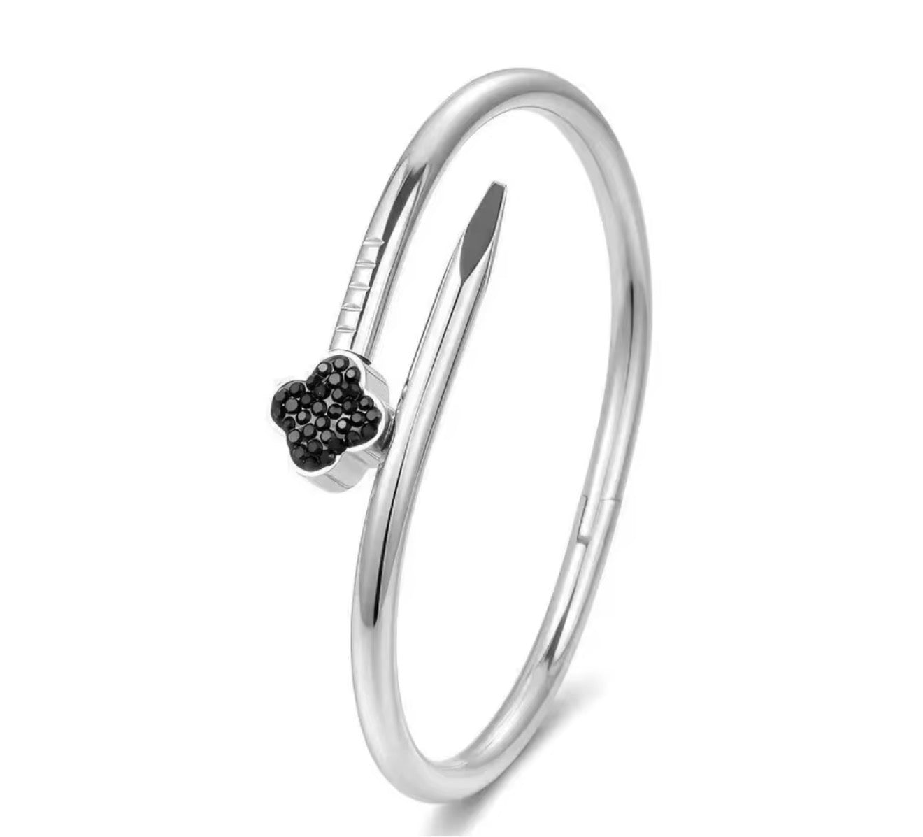 Flower sparkle bangle