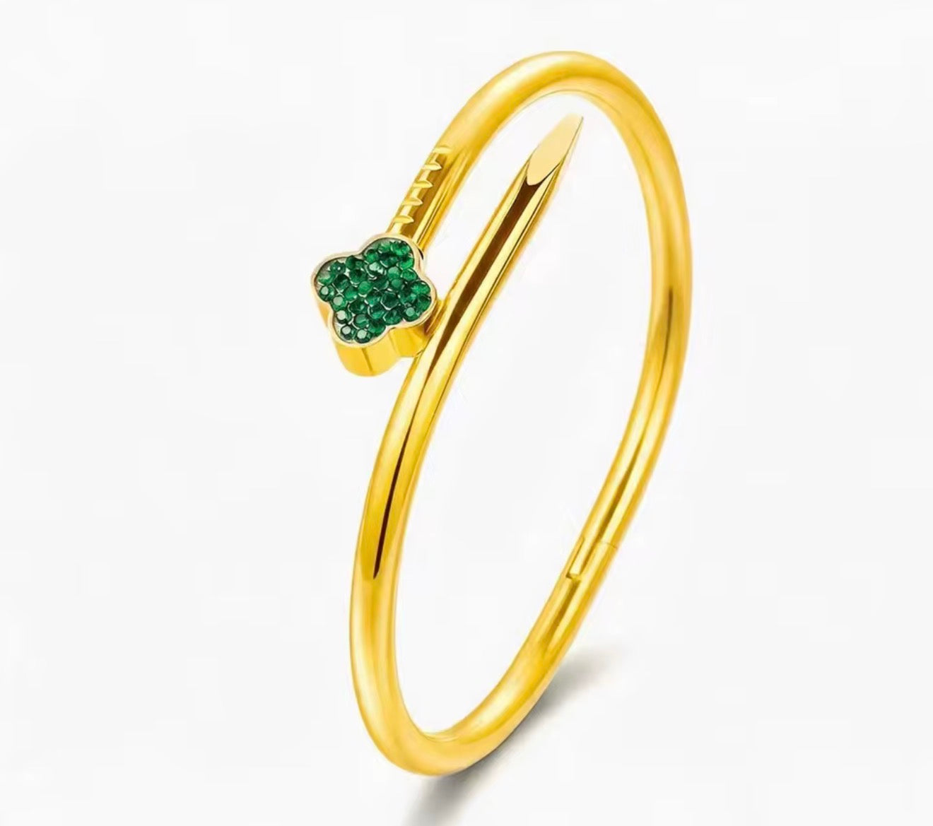 Flower sparkle bangle