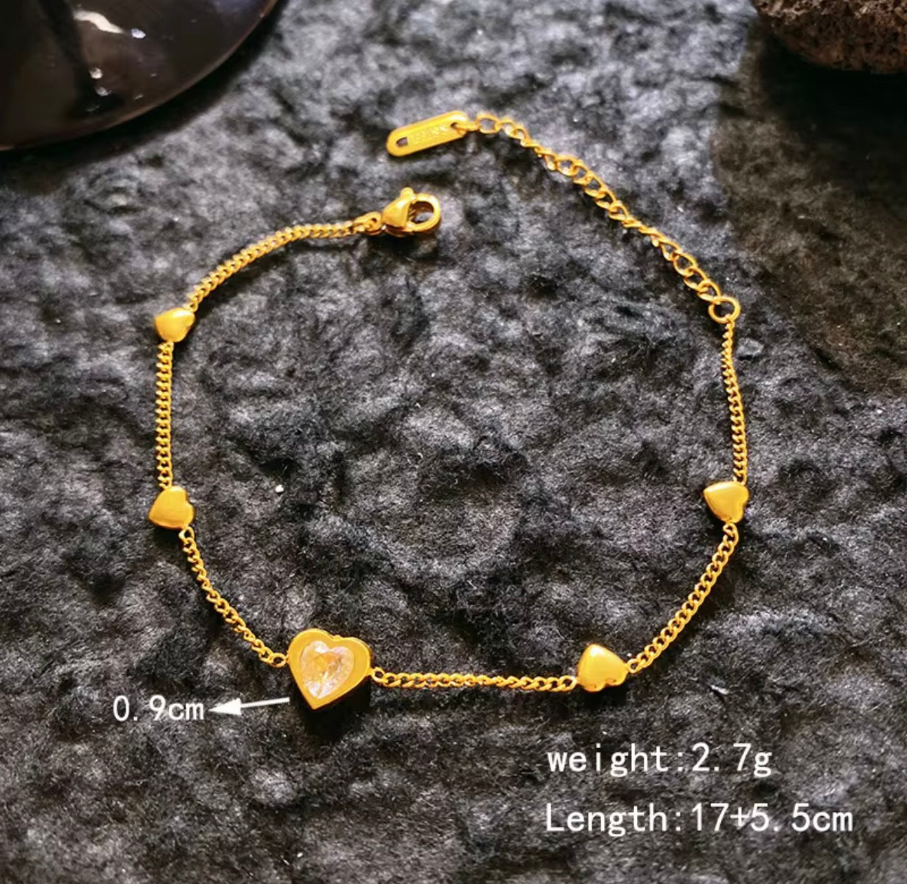 New hearts charm bracelet