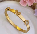 Butterfly Flower Bangle