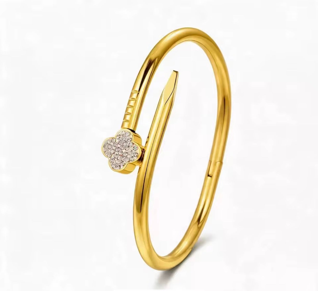 Flower sparkle bangle