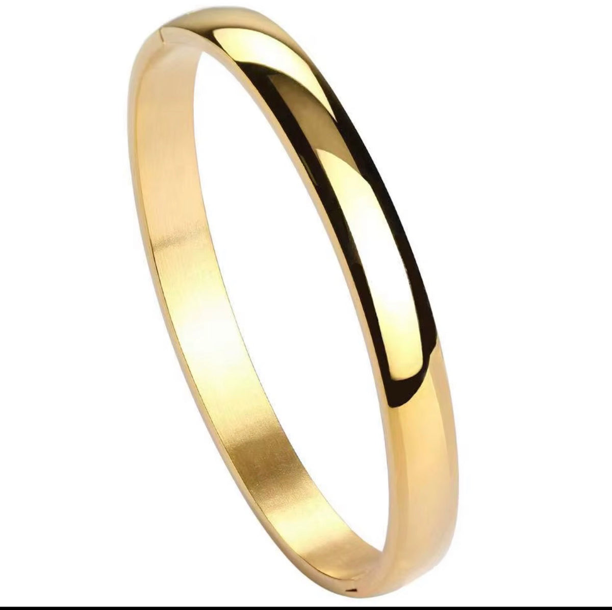 Thick oval bangle