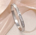 Silver paige bangle