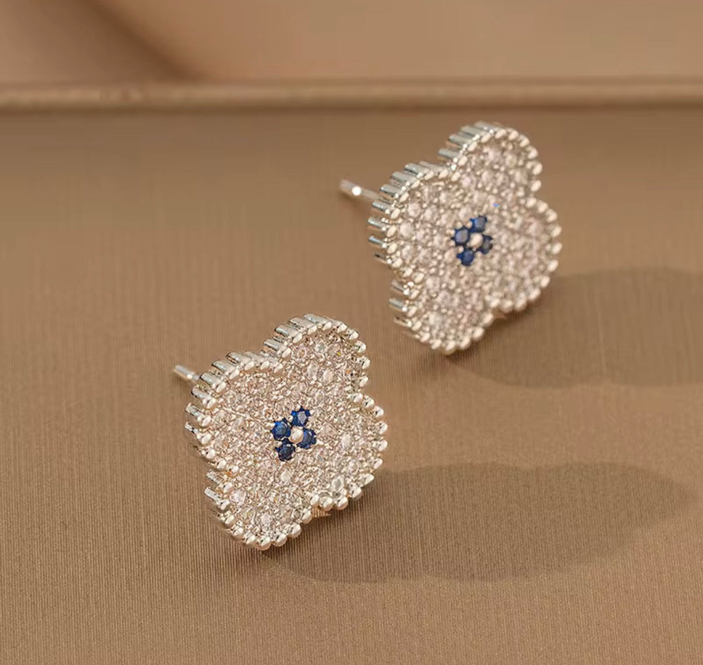Earrings clover  sparkle