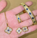 Earrings clover  sparkle