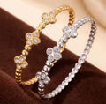 Becca flower bangle