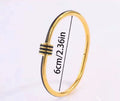 Black barrel bangle